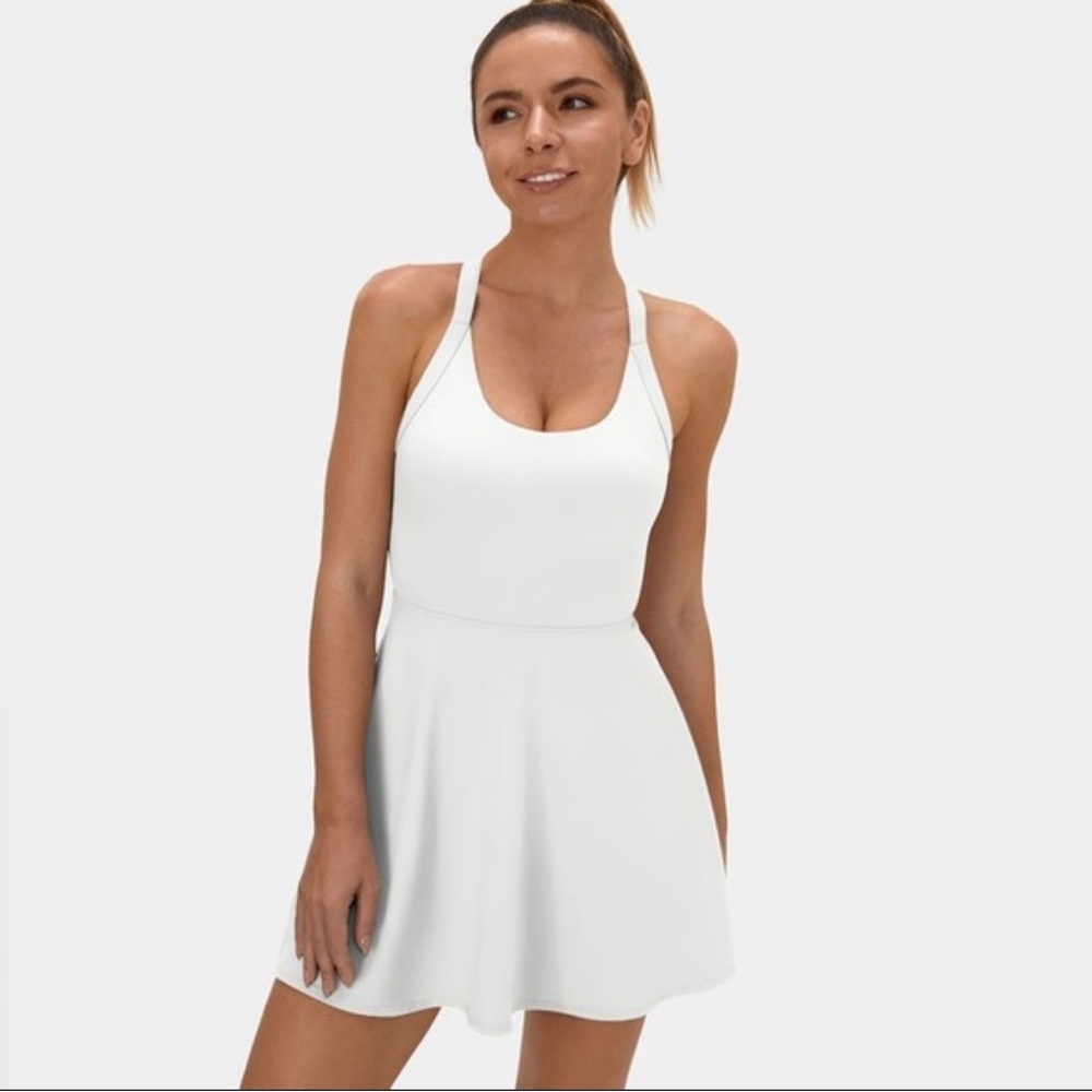 Halara Backless Cut Out Twisted Side Pocket Dress